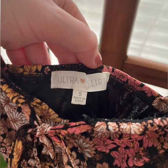 Ultra Flirt Floral Spaghetti Strap Mini Dress, size small - Picture 5 of 5